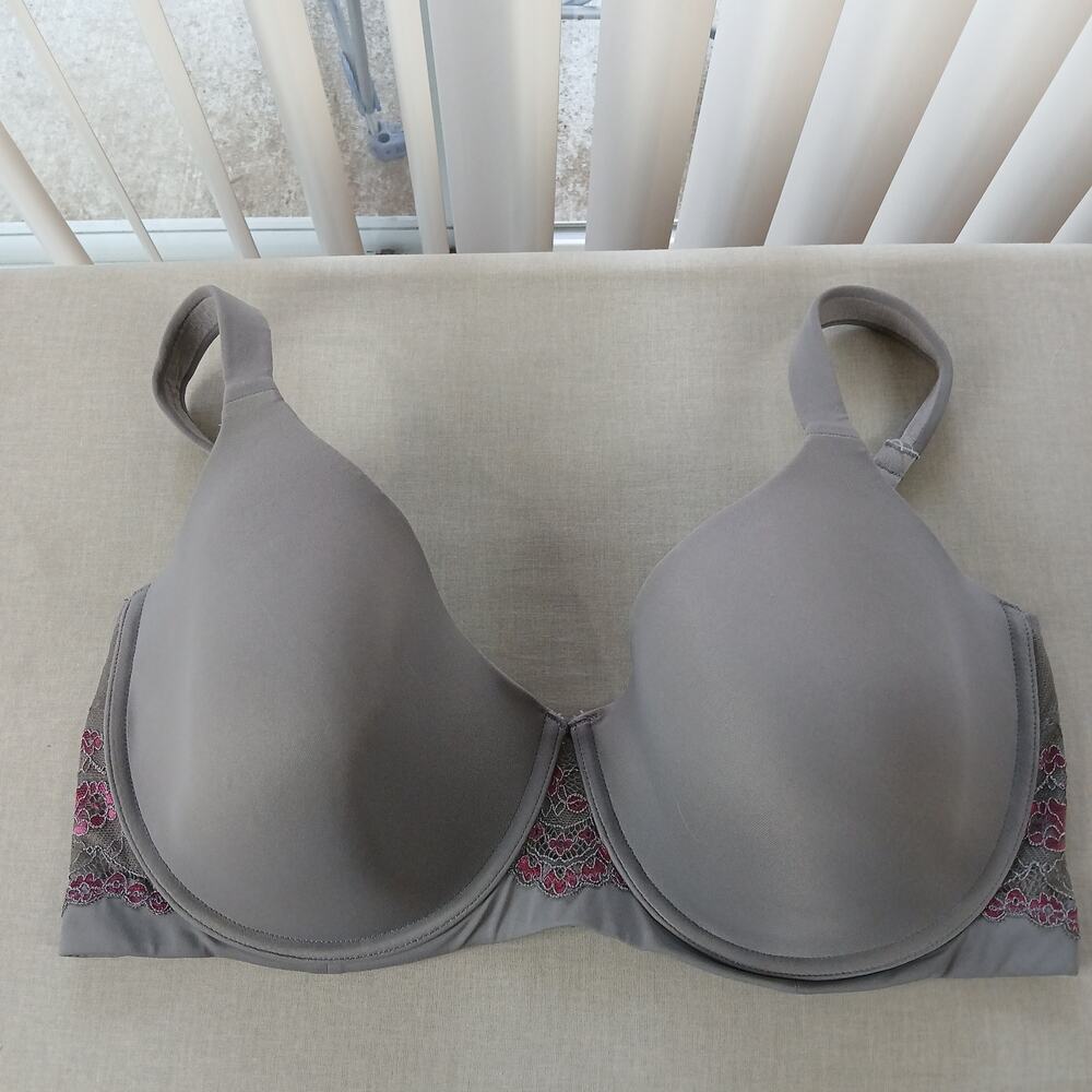Leading Lady Brigitte Lace Lightly Padded Underwire T-Shirt Bra 38DDD Style 5214 - Picture 9 of 9